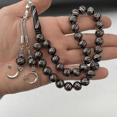 10mm Çift Çeşmi Kırmızı Mineli