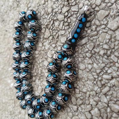 MAVİ MİNELİ özel işçilikli tesbih