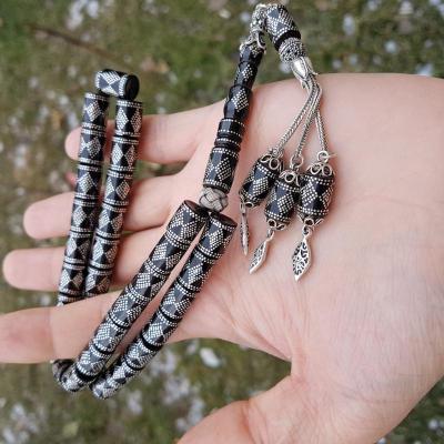 Özel yapım oltu taşı kesme tesbih